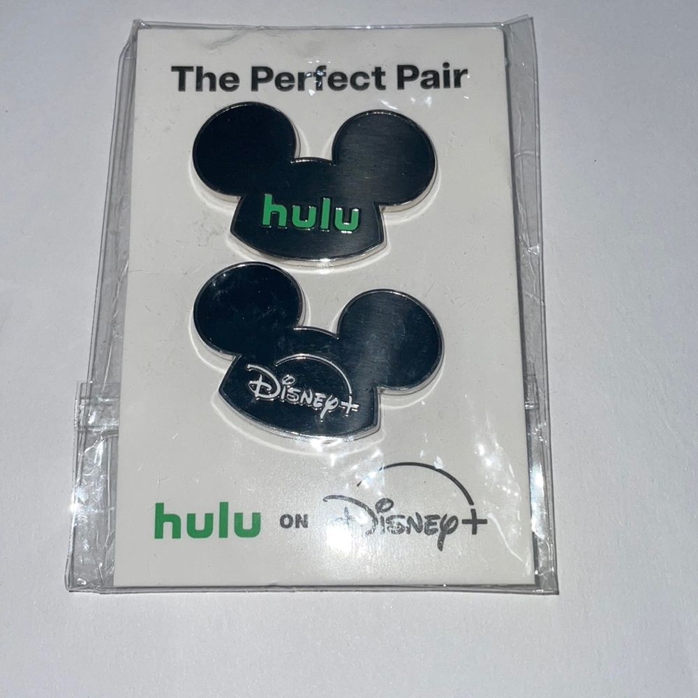 Disney pin set Disney+ Plus and Hulu. Disney Springs Giveaway 2024